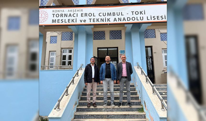 Eğitim-İş Akşehir’den Tornacı Erol Cumbul TOKİ MTAL’ye Ziyaret