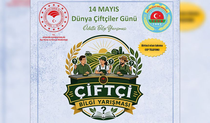 “Dünya Çiftçiler Günü”ne Özel Ödüllü Bilgi Yarışması