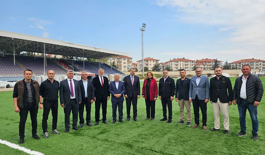 Nasreddin Hoca Stadyumu’nda Çalışmalar Hızla Devam Ediyor