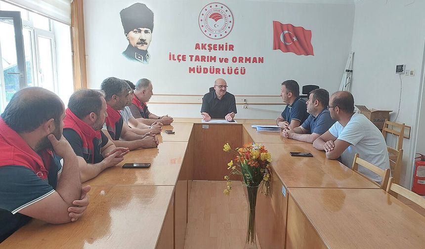 Akşehir İlçe Tarım Müdürlüğü'nde Hayvan Sağlığı ve Sevkleri Değerlendirildi