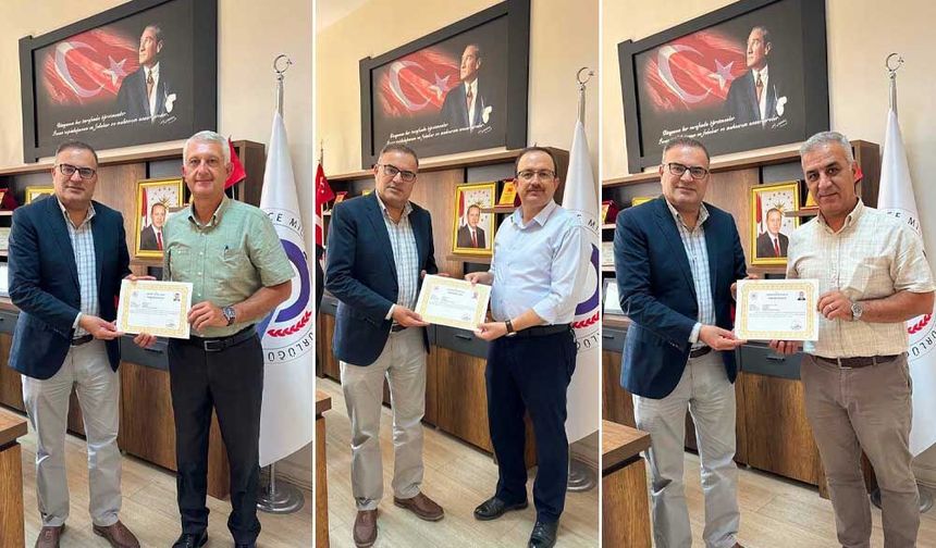 168 Eğitim Çalışanına Başarı Belgesi