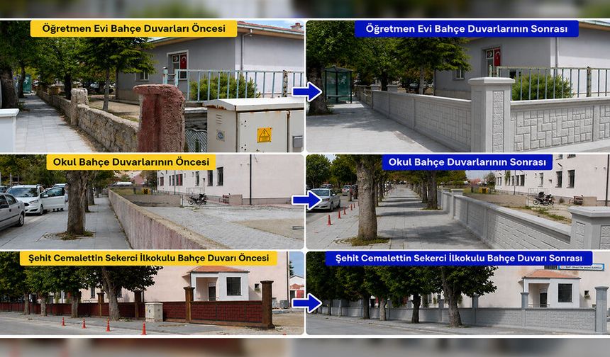 Tuzlukçu Belediyesi'nden Okullara ve Öğretmenevine Estetik Dokunuş