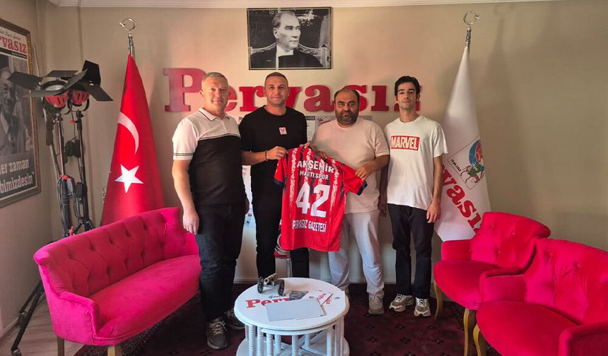 Akşehir Martı Spor’dan Pervasız Gazetesi’ne Teşekkür Ziyareti