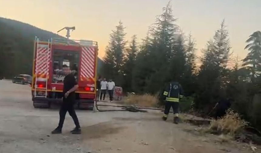 Akşehir Dağ Oteli Yakınlarında Orman Yangını Kısa Sürede Söndürüldü