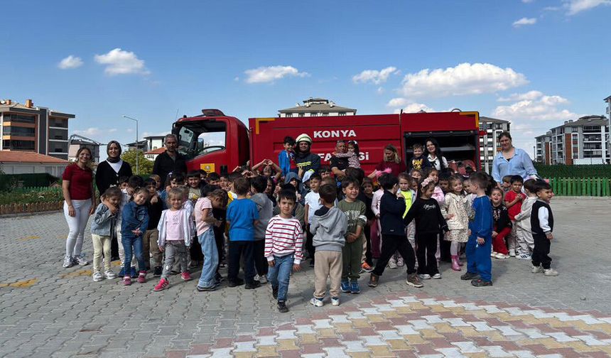 Şehit Aykut Kazar Anaokulunda Yangın Tatbikatı