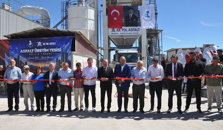 Akşehir’de AK YOL ASFALT Hizmete Girdi