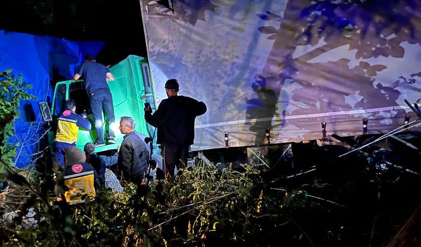 D-300 Karayolunda Kamyon ile Traktör Çarpıştı: 2 Yaralı