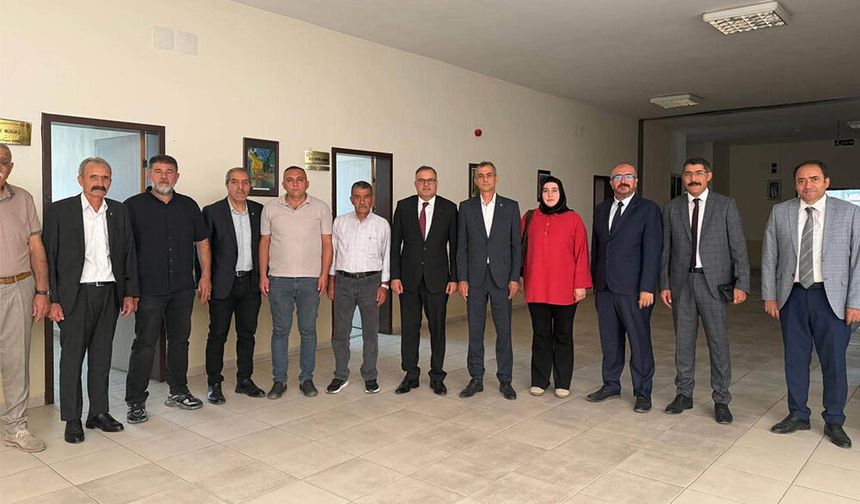 Murat Yıldız ve MHP Heyetinden Topaloğlu’na Eğitim Ziyareti