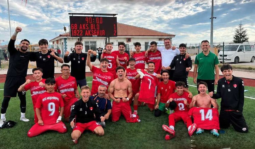 1922 Akşehir Spor U-19’dan Deplasmanda Galibiyet