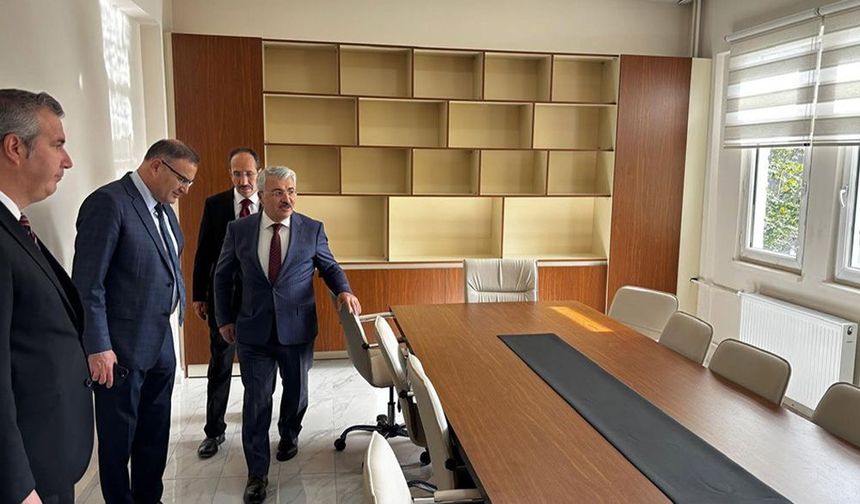 Kaymakam Yiğit’ten Yeni Müftülük Hizmet Binasına İnceleme