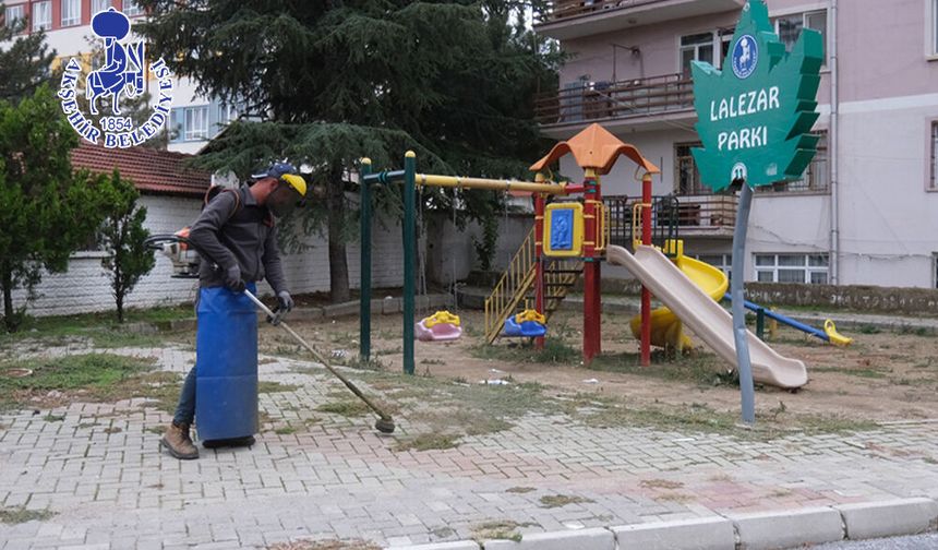 Akşehir’de Cadde ve Refüjlerde Kış Temizliği