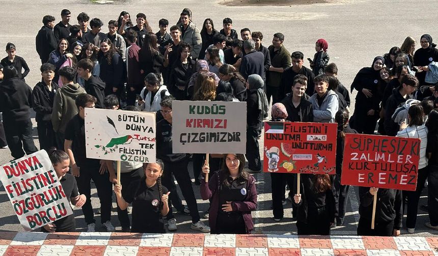 Şehit Yunus Ertürk Anadolu Lisesi’nde Filistin İçin Farkındalık Etkinliği