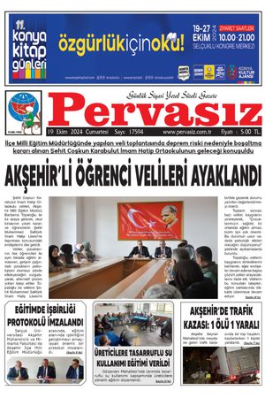 PERVASIZ  GAZETESİ 19.10.2024