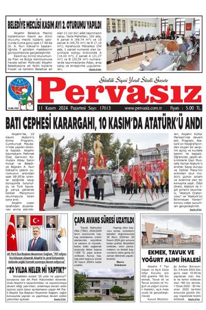 PERVASIZ GAZETESİ 11.11.2024