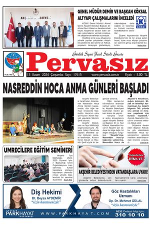 PERVASIZ GAZETESİ 13.11.2024