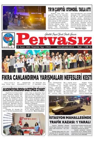 PERVASIZ GAZETESİ 14.11.2024