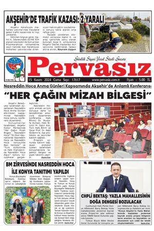 PERVASIZ GAZETESİ 15.11.2024