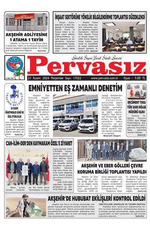 PERVASIZ GAZETESİ 21.11.2024