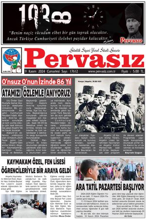 PERNASIZ  GAZETESİ 09.11.2024