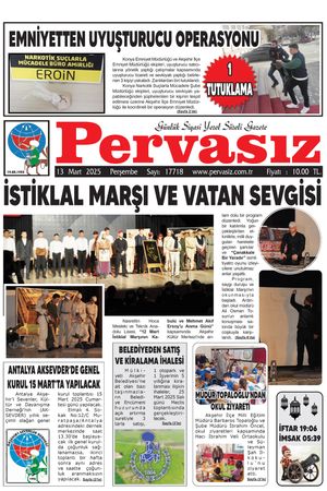 PERVASIZ GAZETESİ 13.03.2025