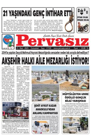 PERVASIZ GAZETESİ 13.03.2025