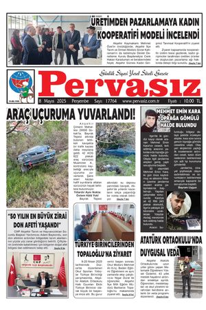 PERVASIZ GAZETESİ 08.05.2025