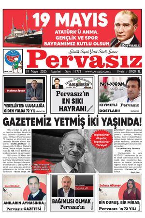 PERVASIZ GAZETESİ 19.05.2025