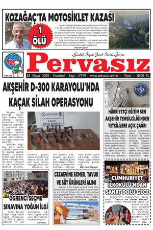 PERVASIZ GAZETESİ 26.05.2025