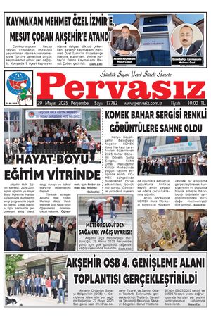 PERVASIZ GAZETESİ 29.05.2025