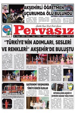 PERVASIZ GAZETESİ 30.05.2025