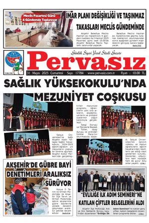 PERVASIZ GAZETESİ 31.05.2025