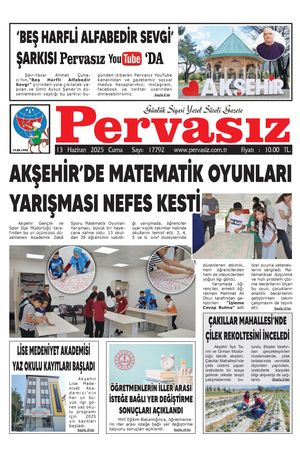 PERVASIZ GAZETESİ 13.06.2025