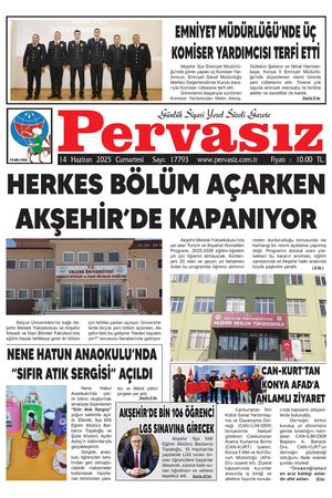 PERVASIZ GAZETESİ 14.06.2025