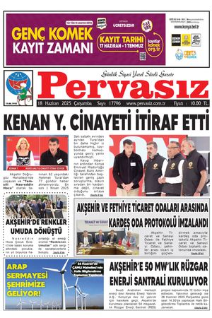 PERVASIZ GAZETESİ 18.06.2025