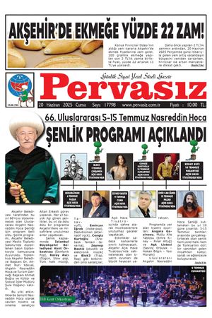 PERVASIZ GAZETESİ 20.06.2025