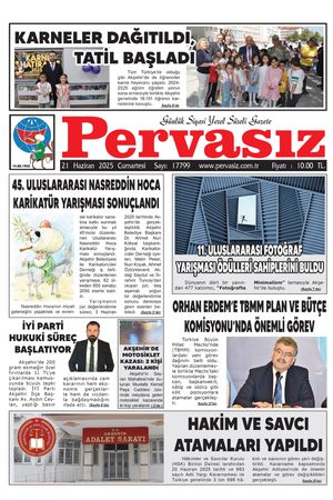 PERVASIZ GAZETESİ 21.06.2025