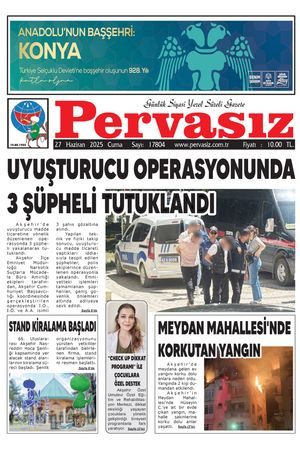 PERVASIZ GAZETESİ 27.06.2025