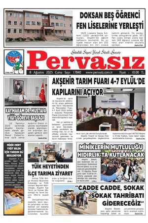PERVASIZ GAZETESİ 08.08.2025