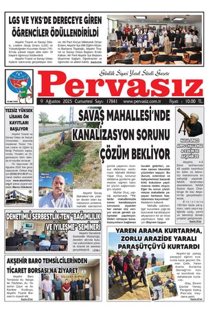 PERVASIZ GAZETESİ 09.08.2025