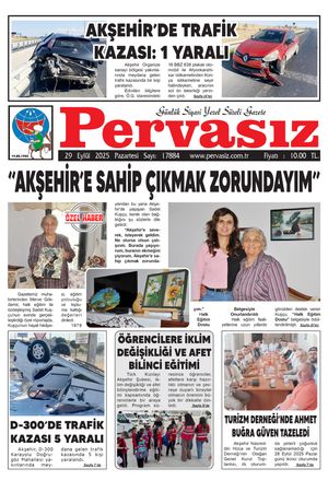 PERVASIZ GAZETESİ 29.09.2025