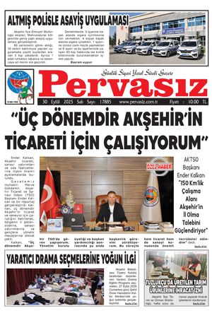 PERVASIZ GAZETESİ 30.09.2025