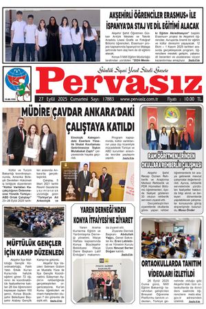 PERVASIZ GAZETESİ 27.09.2025