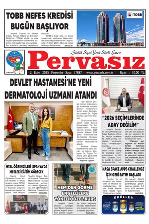 PERVASIZ GAZETESİ 02.10.2025