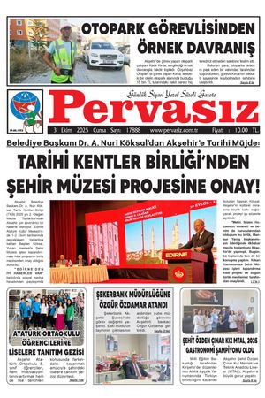 PERVASIZ GAZETESİ 03.10.2025