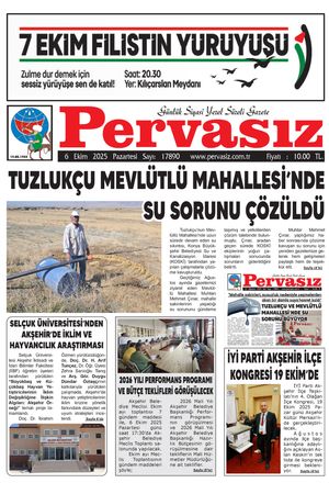 PERVASIZ GAZETESİ 06.10.2025