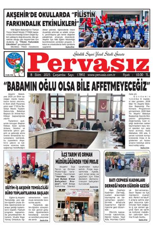 PERVASIZ GAZETESİ 08.10.2025