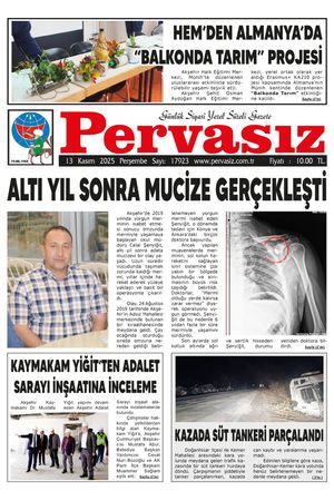 PERVASIZ GAZETESİ 13.11.2025