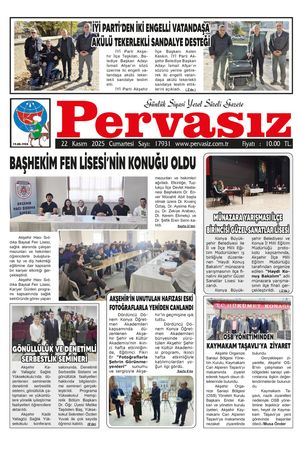 PERVASIZ GAZETESİ 22.11.2025