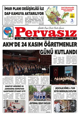 PERVASIZ GAZETESİ 25.11.2025
