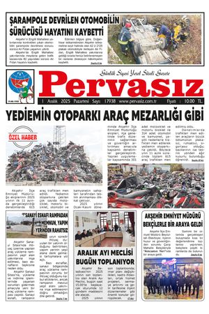 PERVASIZ GAZETESİ 01.12.2025